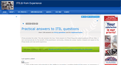 Desktop Screenshot of itilfromexperience.com